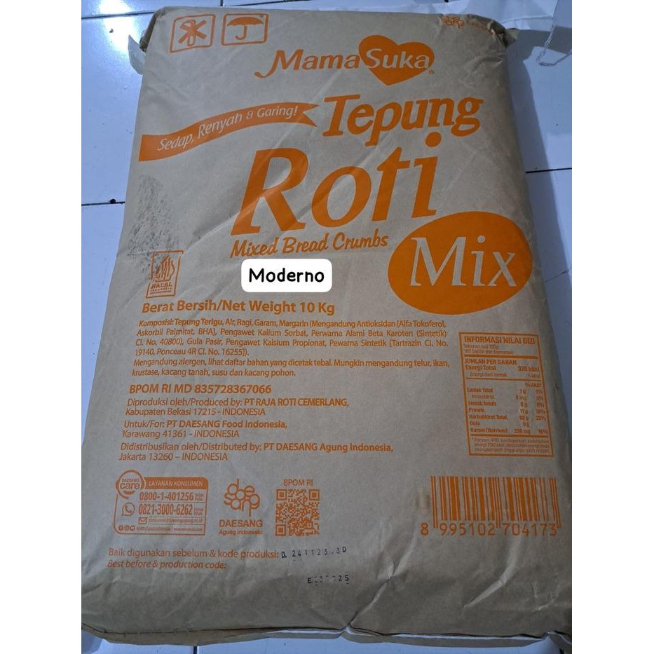 

SALE !!! TEPUNG ROTI MIX 10 KG - MAMASUKA READYY