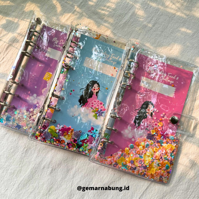 

Paket binder nabung & keuangan lengkap Sequin 5 ziplock WE!!