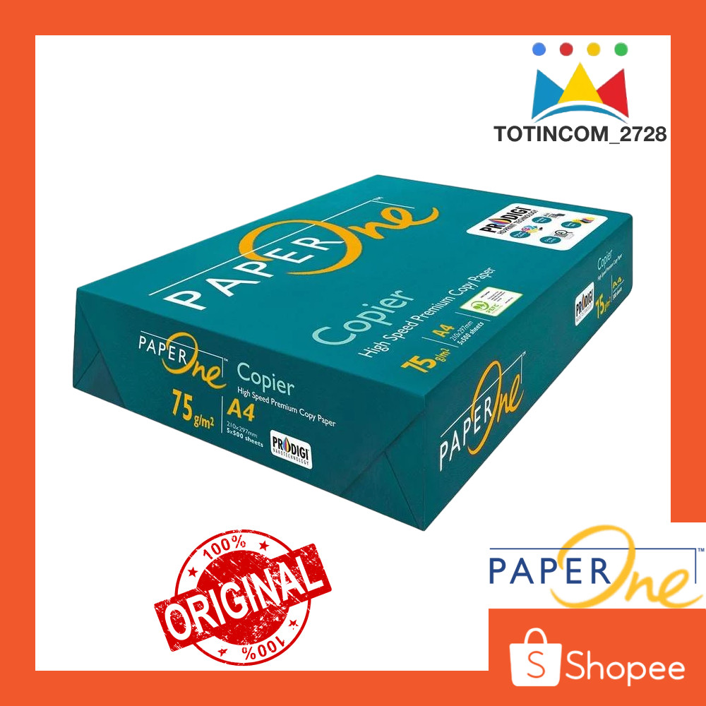 

Kertas HVS Paper One A4 75 gr kertas fotokopi Print Paperone