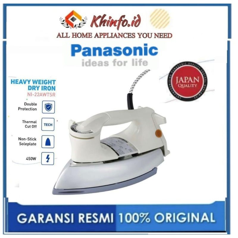 Setrika Panasonic NI-22AWT/Setrika levis/Setrika laundry/setrika Listrik panasonic