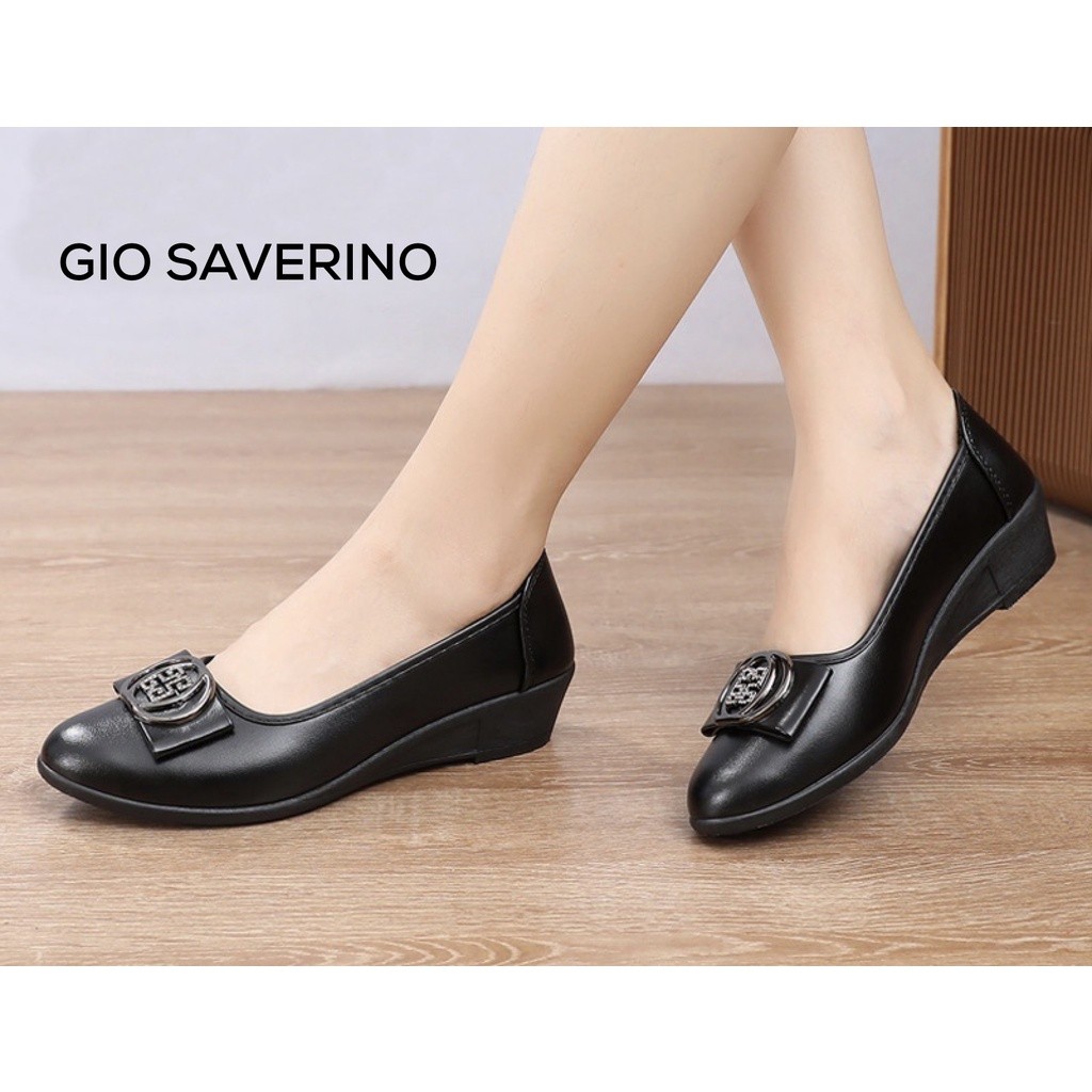 GIO SAVERINO SEPATU WEDGES WANITA HANNA SEPATU KERJA WANITA