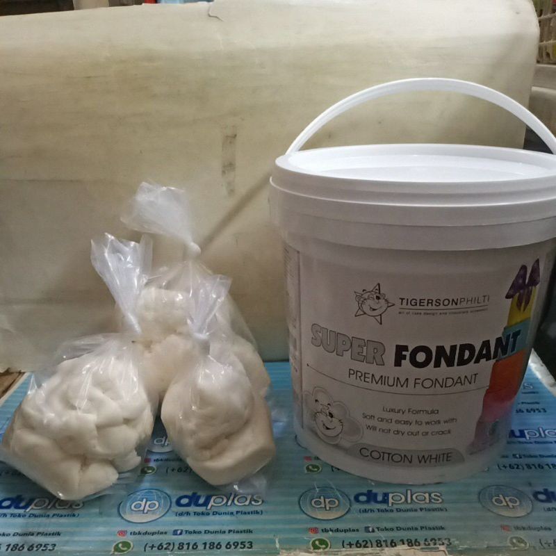 

Super Fondant Tigerson Philti Cotton White Repack
