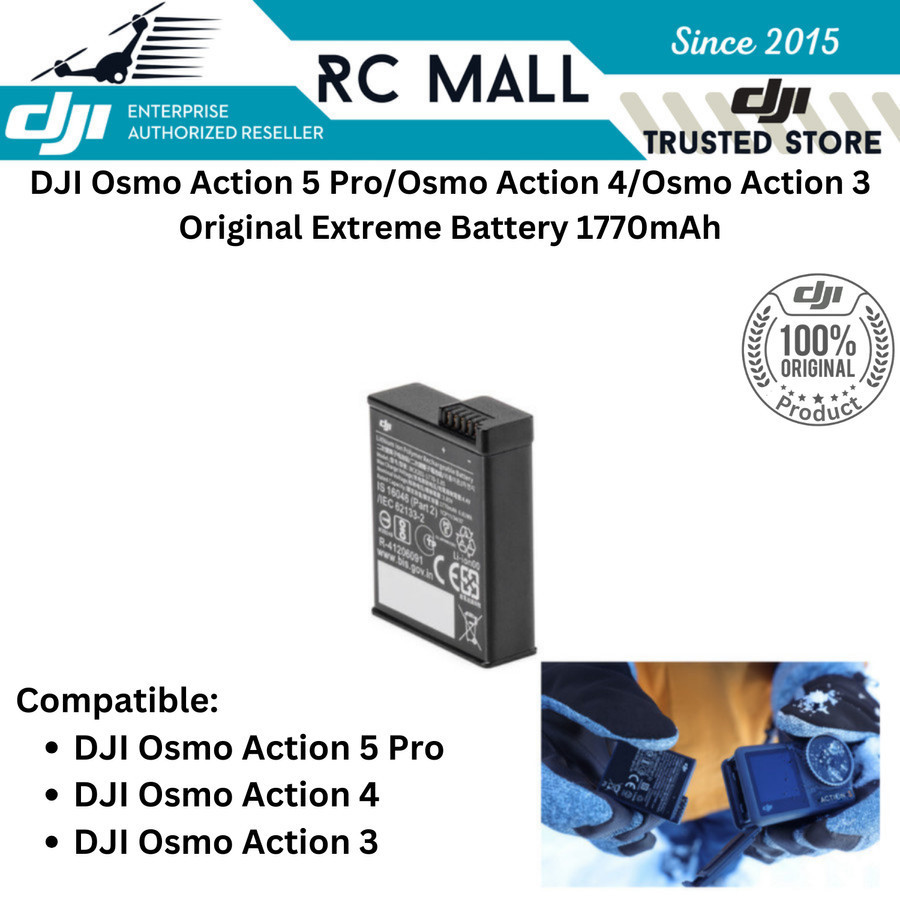 eatbull - Extreme Battery DJI Osmo Action 4 Battery DJI Action 4 Osmo Action 3 DJI Osmo Action 5 Pro