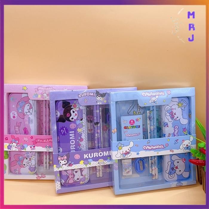 

MRJ Paket Alat Tulis Set 7 in 1 Set Stationery Set Alat Tulis Anak Sekolah