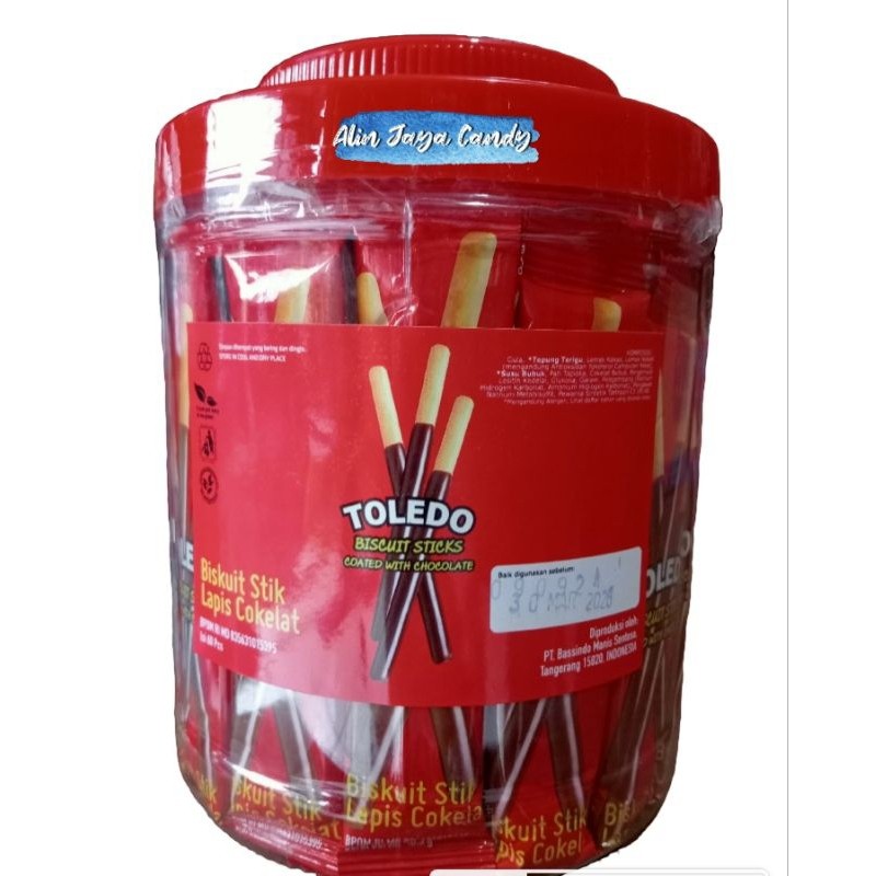 

Toledo biskuit stik. Biskuit stik lapis cokelat isi 60 pcs / toples WE!!