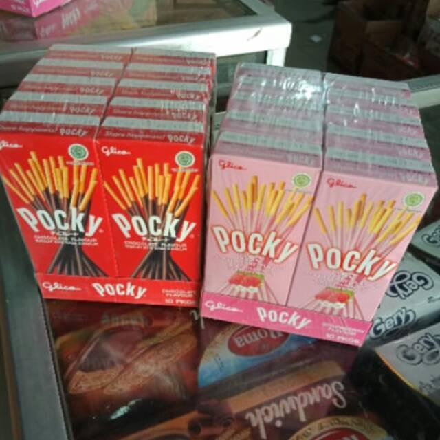 

Pocky mini promo 1pack (10 x 22 GR) Coklat dan Strawberry WE!!