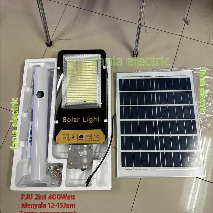 LAMPU JALAN TENAGA SURYA 400 WATT 400W LAMPU JALAN SOLAR PANEL 400W