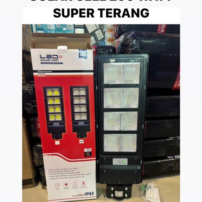 LAMPU JALAN PJU 200 WATT TENAGA SURYA 200 WATT PJU SOLAR CELL 200W