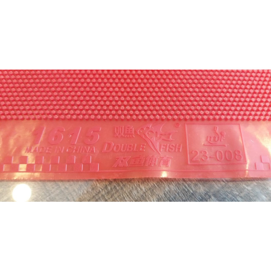 Rubber Karet Bat Double Fish 1615 Sponge Long Pips Bintik Panjang