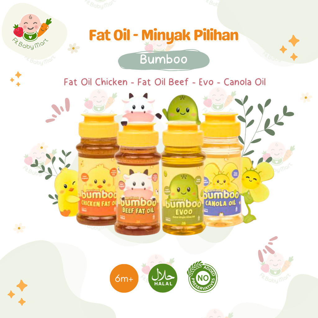 

BUMBOO - Fat Oil Minyak Pilihan si Kecil Bahan Alami