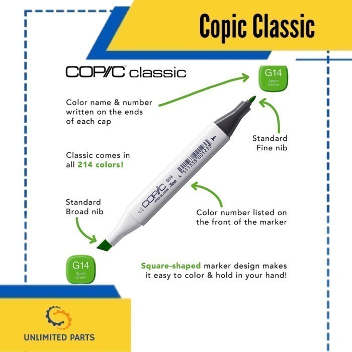 

Big Boss - Spidol Copic Classic Markers Sketch Original Cool Grey C0-C10