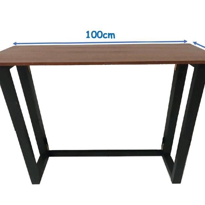 Meja Permanen 100x60 Tinggi 75 Full Kayu Solid