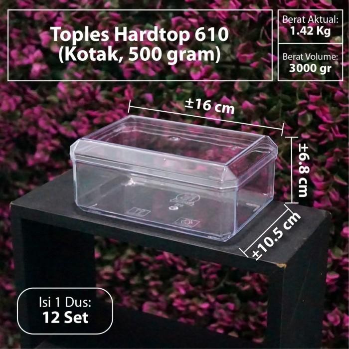 Toples Hardtop 610 - Model Kotak - Volume 500 gram