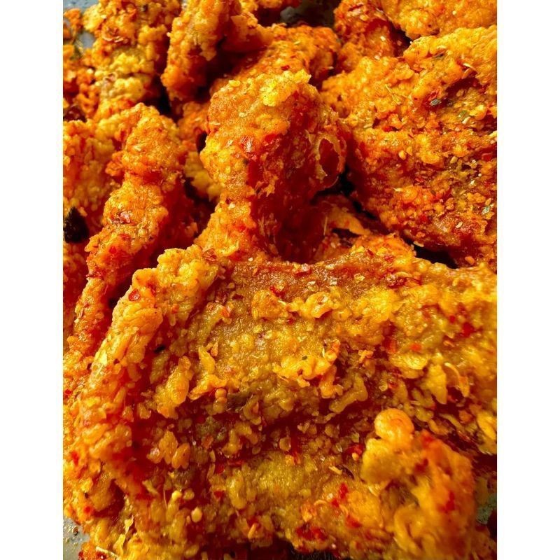 

Keripik Kulit Ayam Krispi Original 1Kg WE!!