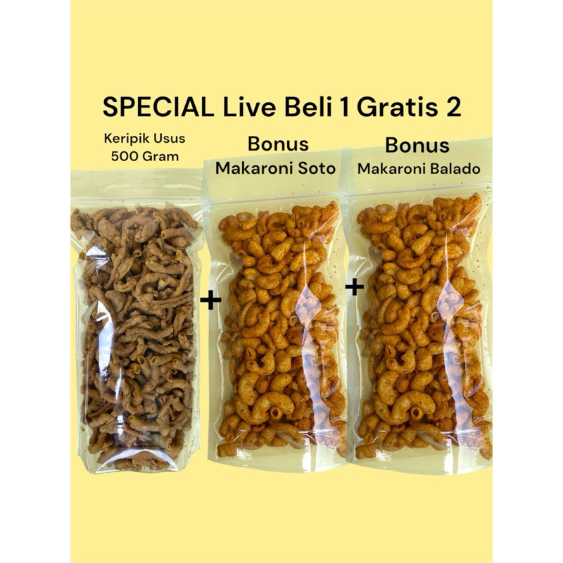 

( Beli 1 Gratis 2 ) KERIPIK USUS AYAM CRISPY 500 Gram WE!!