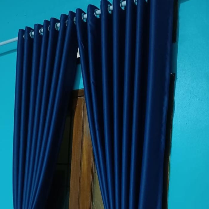 GORDEN BLACKOUT BIRU NAVY/TIRAI JENDELA MINIMALIS/GORDYN PINTU
