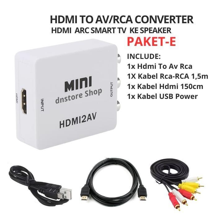 HDMI TO RCA / AV hdmi ARC to RCA speaker