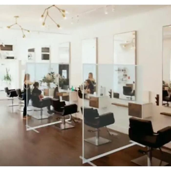 Plastik Partisi Sekat Pembatas Ruangan Salon Kantor Toko Pelindung