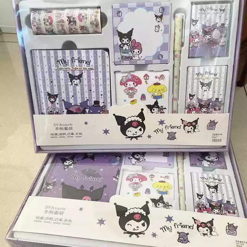 

7 IN 1 Paket Jurnal Alat Tulis hadiah set diari journal isi set alat tulis buku memo notes