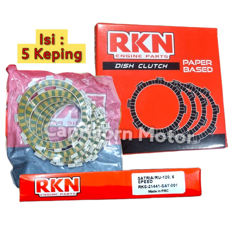 Plat Kampas Kopling SATRIA 2T 2 TAK 6 SPEED RKN Paper Based