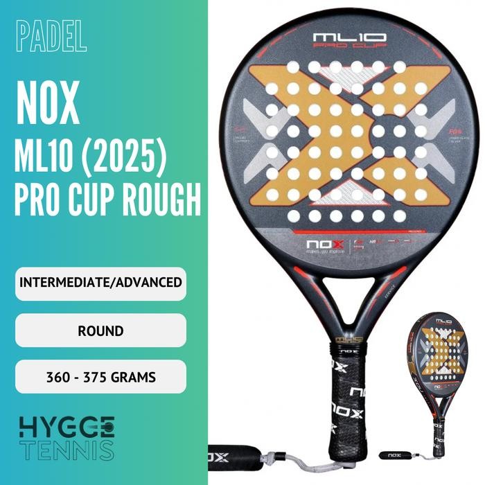 Nox Ml10 Pro Cup Rough (2025) - Raket Padel Terlaris