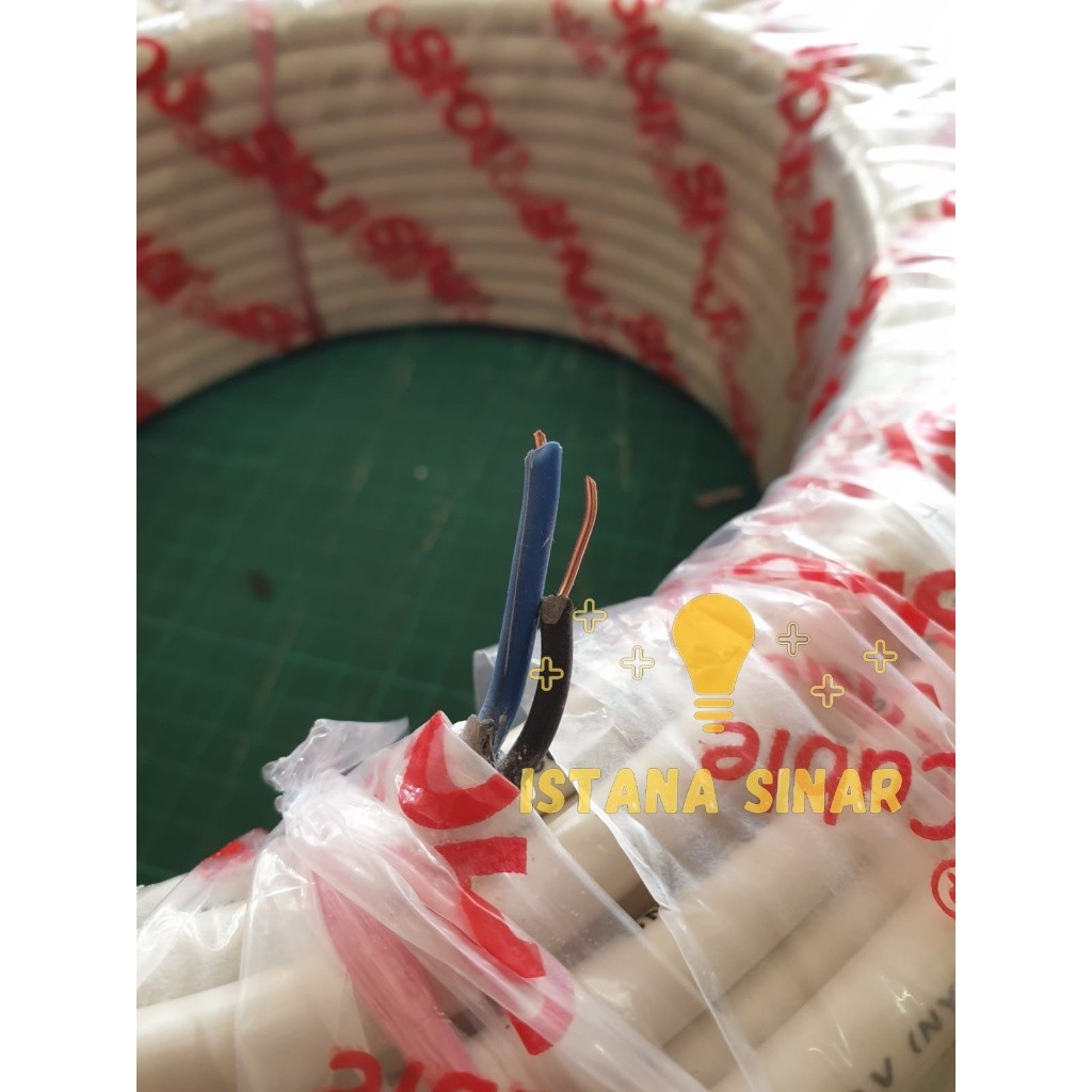 Kabel NYM 2 x 1.5 Pyramide Shoji kabel Listrik / Kabel tembaga / Kabel kawat 1 Roll SNI