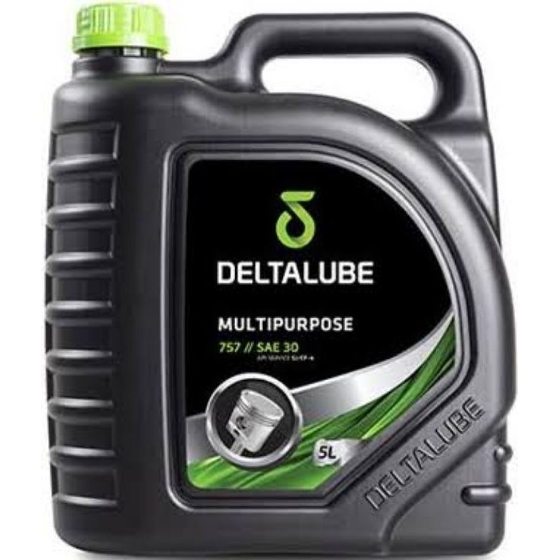 Citra Gardens Deltalube Oli 757 Diesel Multipurpose Sae 30 Galon 5Lt Original