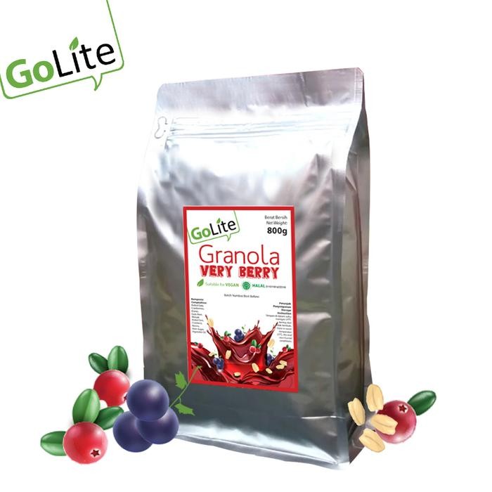 

JTTOP" GRANOLA GOLITE VERY BERRY 800G SEREAL OATMEAL OATS FOOD KERING CEREAL