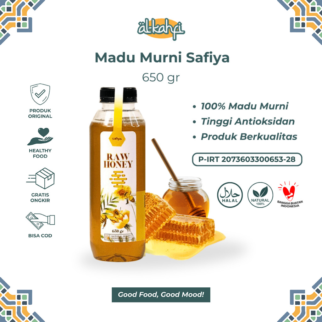

Madu Murni Asli 650 Gram Safiya Raw Honey Premium Original
