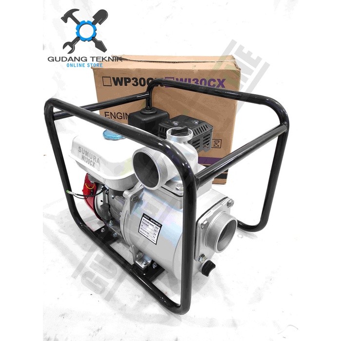 Happygardens Water Pump 4Tak Bensin 3" Tabung Besar Wi30Cx Sumura / Mesin Pompa Air 4 Tak Waterpump