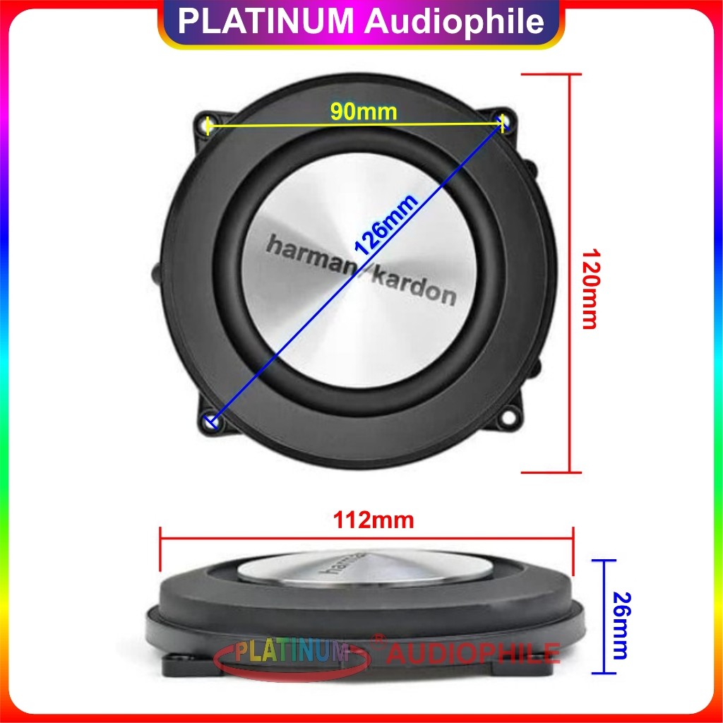 Passive Bass Radiator PBR 4 Inch 120mm Pasif Radiator Membran Subwoofer BR-5