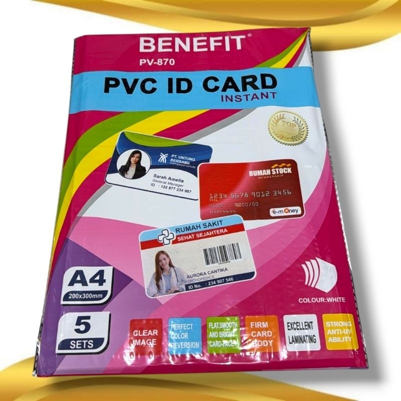 

Bahan Id Card/PVC Id Card Benefit Isi 5 Set (1 Pack)