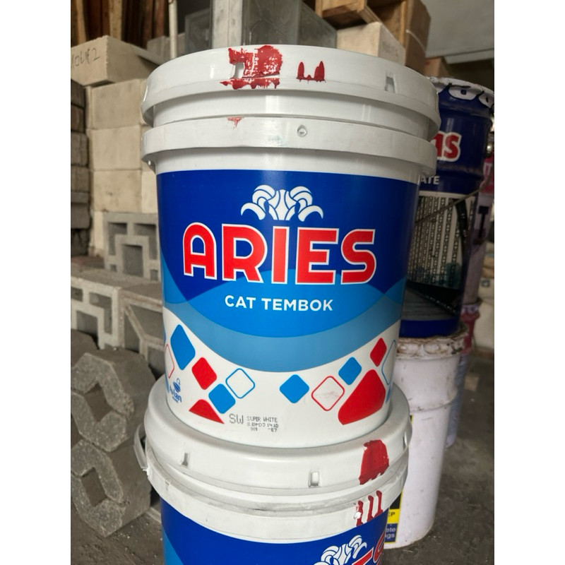 Cat Tembok Aries SW Super White Putih 20 Kg Aries by Avian Per Pail 20kg (Cat Tembok Dinding)