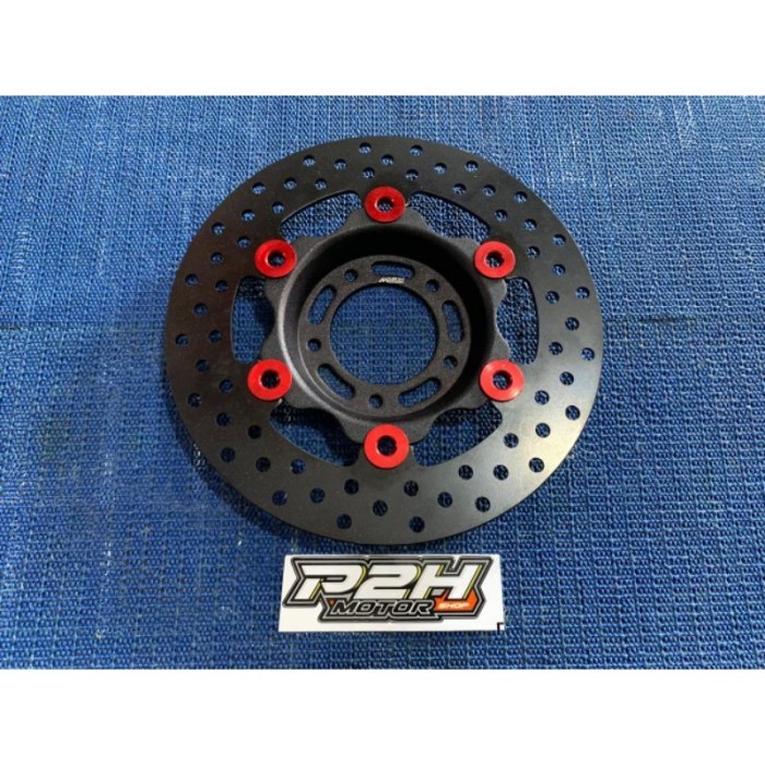 disc brake / piringan cakram Floating MORIN 220mm lubang 5 cekung wave, supra 110, supra fit