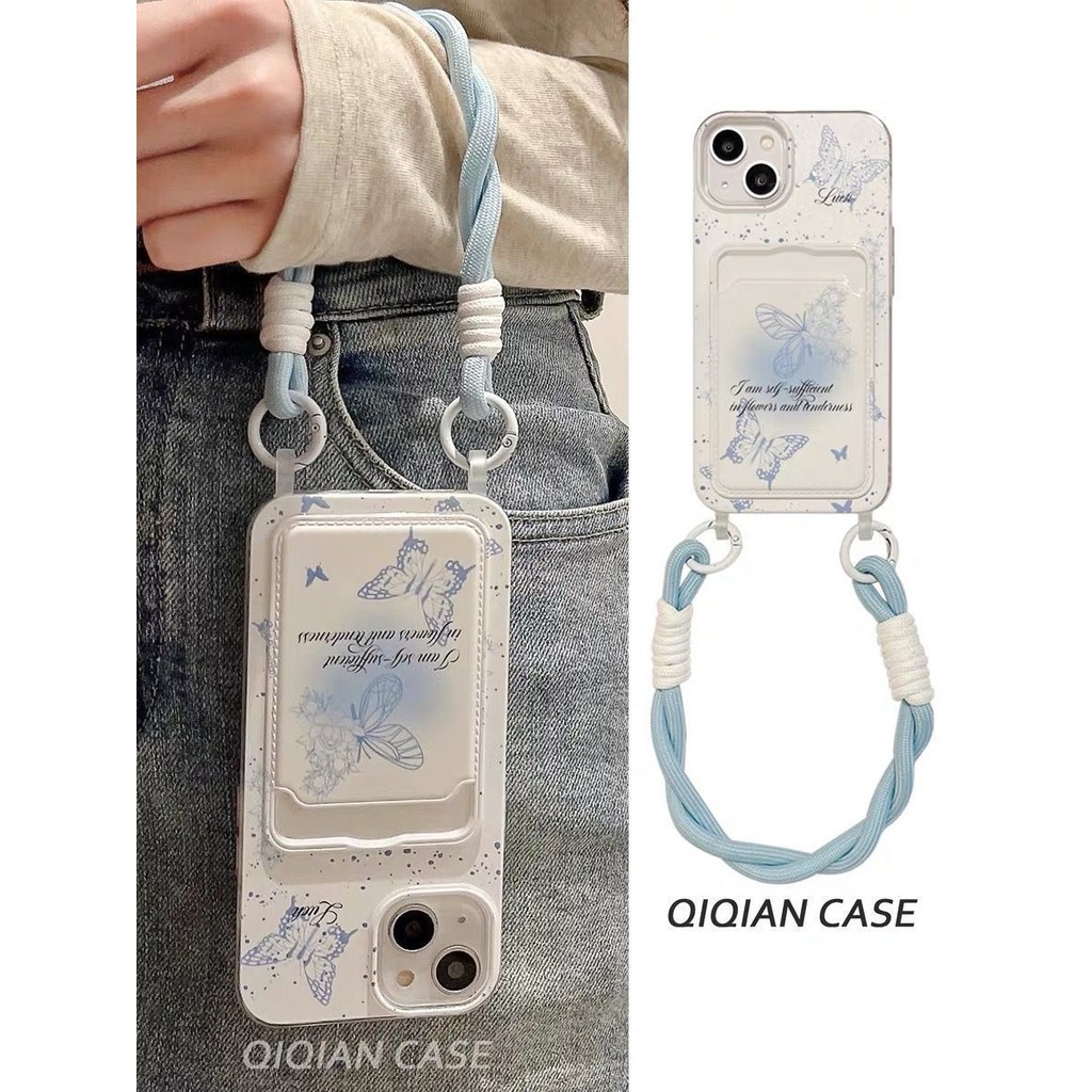 Card Holder Anti Shock Terbaru Kupu Kupu Casing Hp Samsung 0 Note15 Pro plus 5G 13C Note 14 Pro Plus