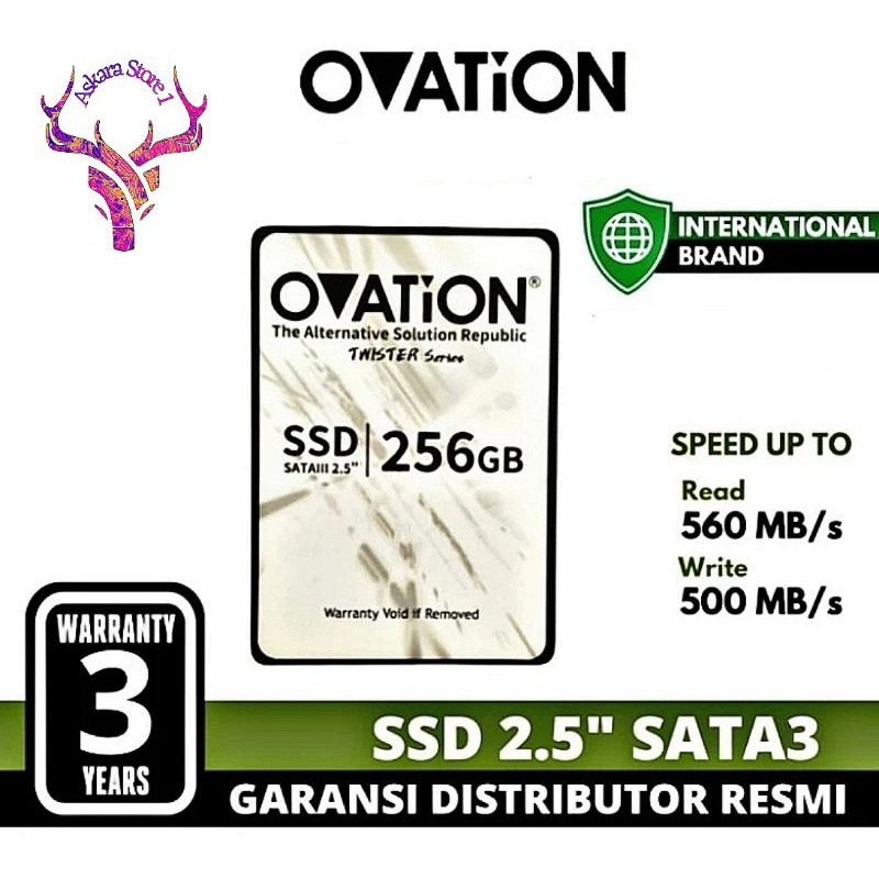 MD OVATION SSD 256GB 2.5" SATA III Internal SSD