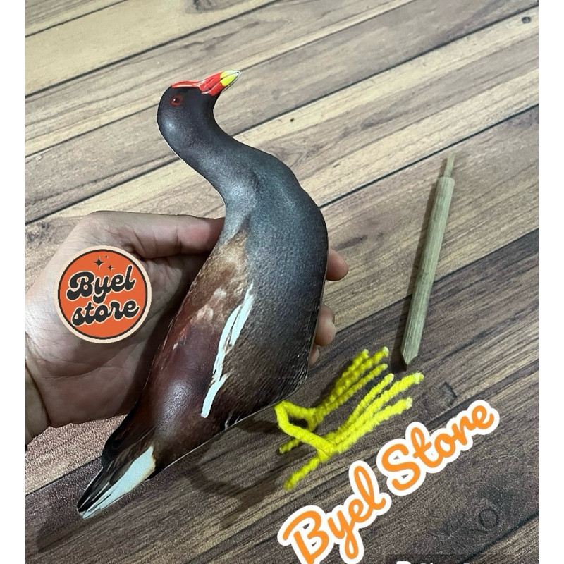 Jontrot Burung Mandar Batu - Patung Decoy Burung Mandar