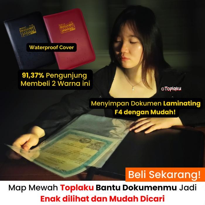 

Toplaku Map Ijazah Dokumen Keeper F4 Resleting Anti Air Isi 60 Lembar Document Berkas Plastik
