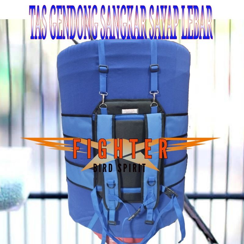 Tas sangkar murai sangkar kotak sangkar lovebird sayap lebar tali tebal full aksesoris