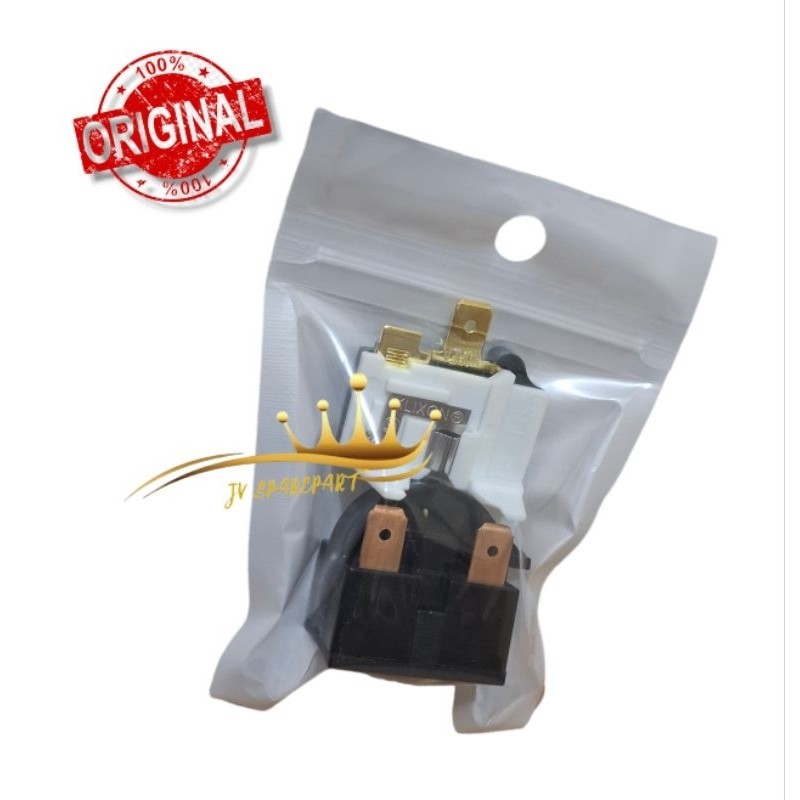 1 SET RELAY PTC +OVERLOAD PIN 2 KANAN KULKAS LG ORIGINAL 1 PINTU