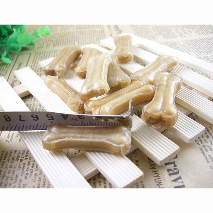 10PCS Tulang Anjing Gigit Natural Press Bone Mainan Makanan Anjing Cemilan Snack Aksesoris Anjing