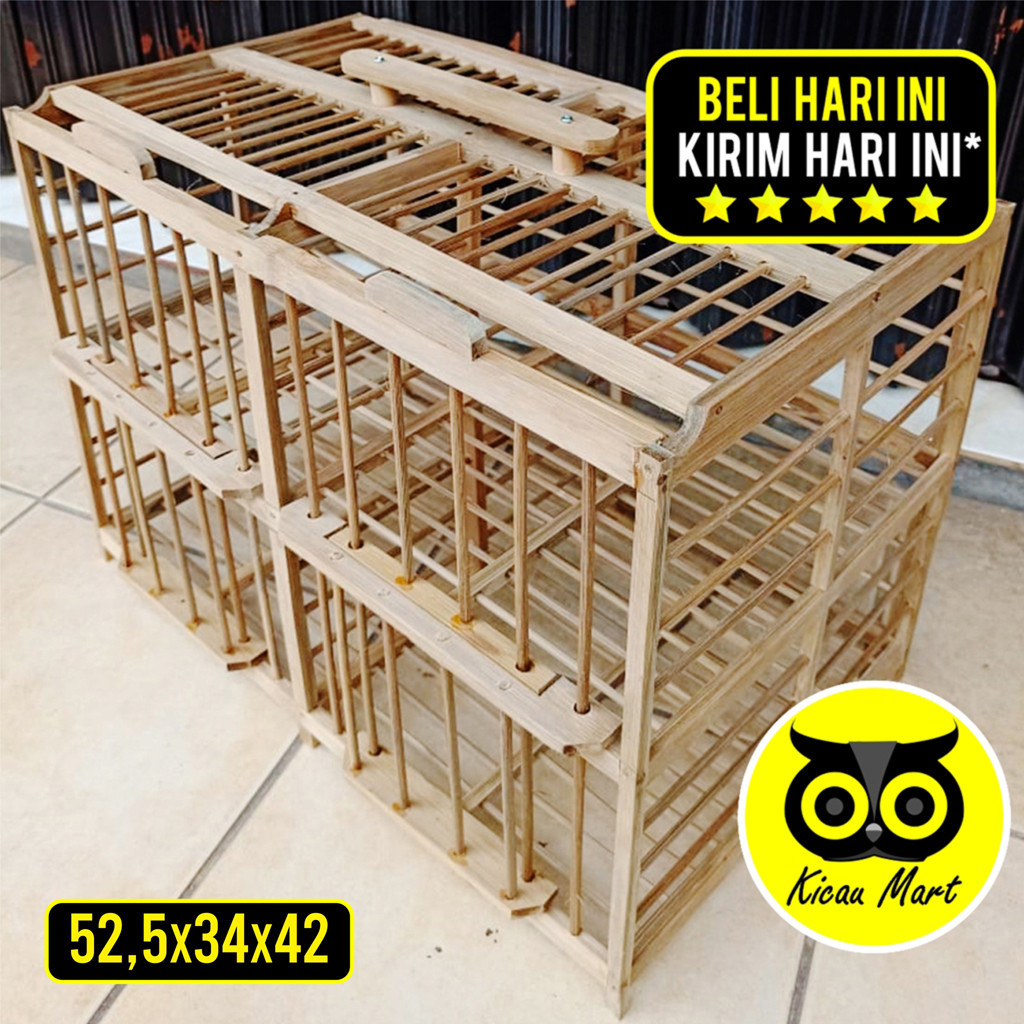 KICAU MART DONGDANG MERPATI 2 PASANG 4 PINTU KANDANG MERPATI KURUNGAN BURUNG MERPATI DARA KANDANG