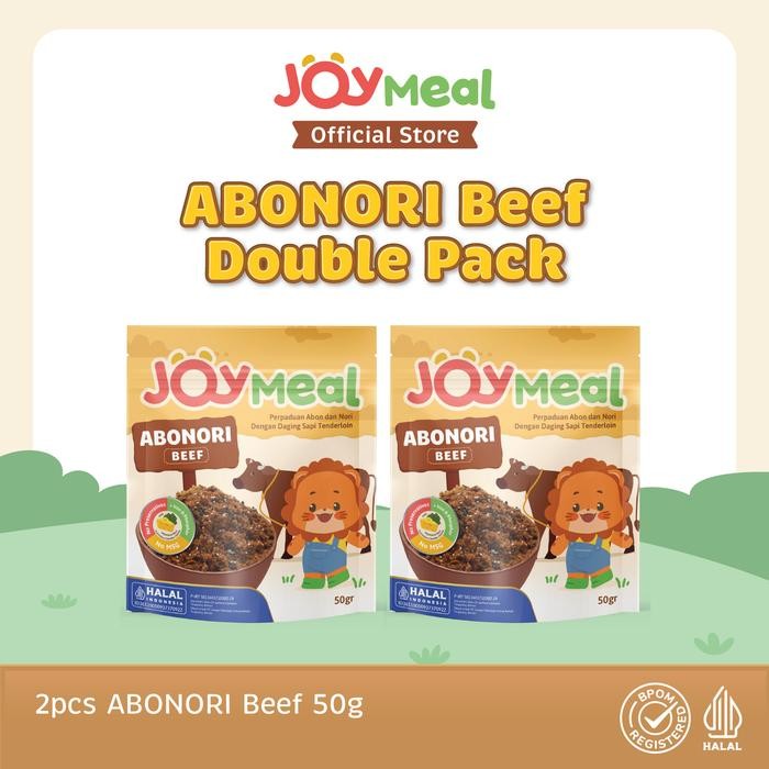 

JoyMeal AboNori Beef Original 50gr Double Pack Perpaduan Abon dan Nori dengan Daging Sapi Tenderloin