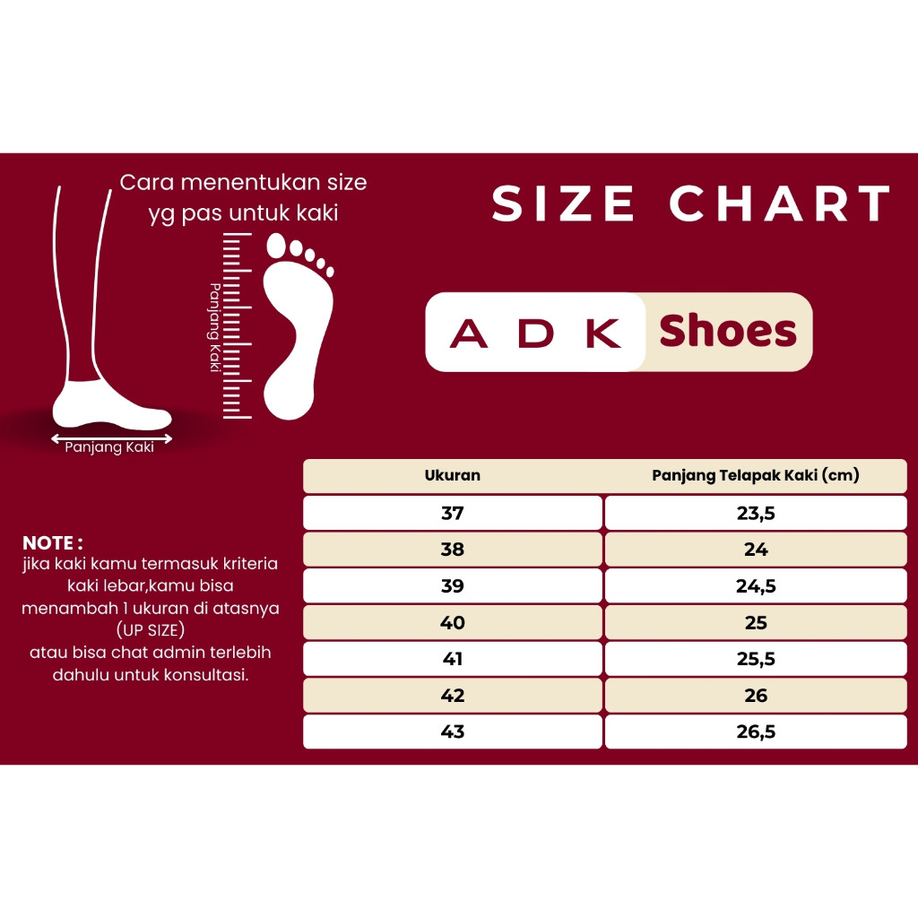 viral Adk shoes sandal santai NAKANO bling bling sandal burgundy (size 37-42 )