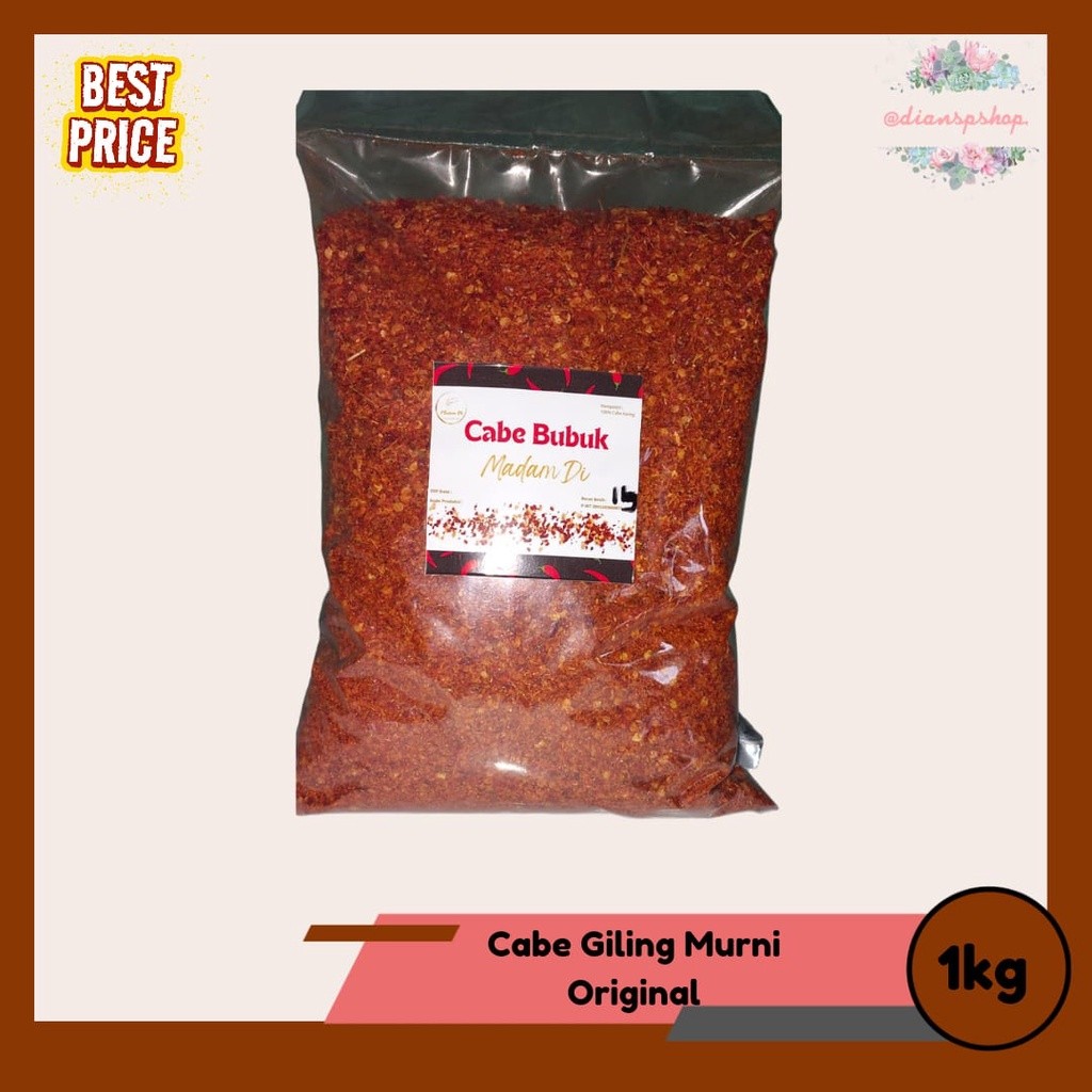 

Cabe Kering Giling Murni 1kg + Daun Jeruk Edun