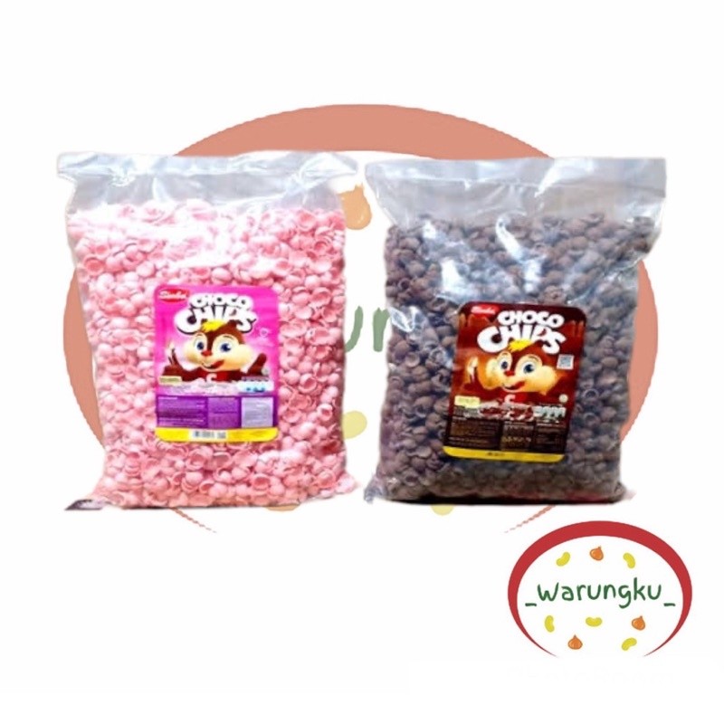 

Simba BULKY Choco Chips 950gr - Coklat / Stroberi