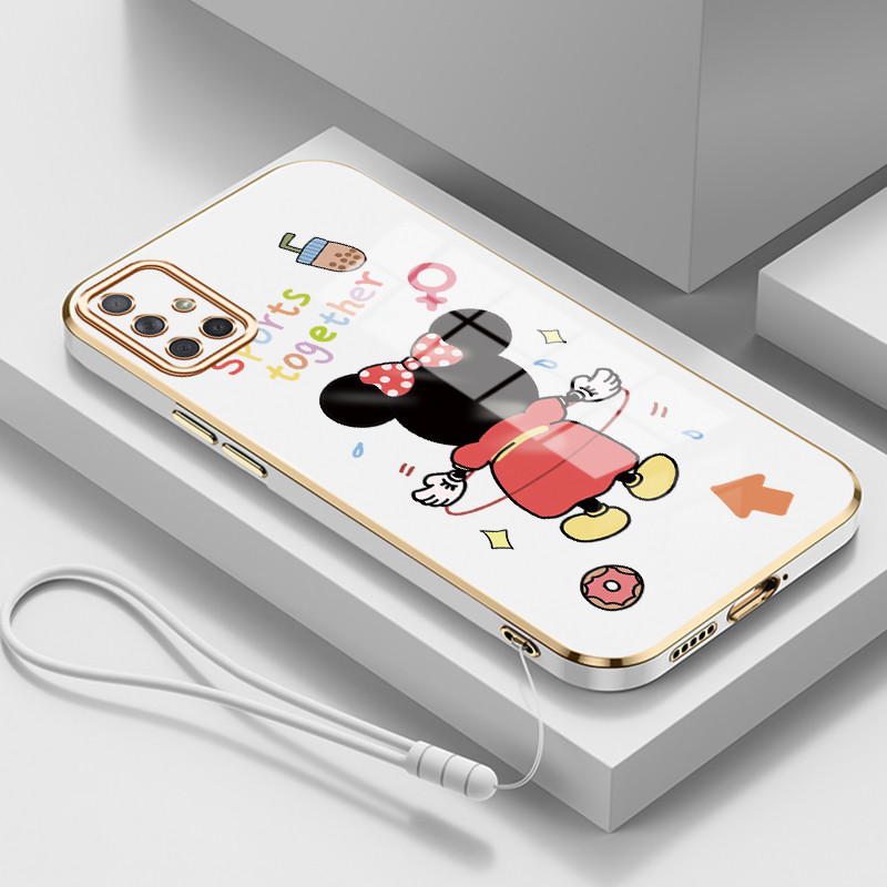 Casing Untuk Samsung Galaxy A71 Case Casing Lompat tali silikon tahan HP Softcase Kasing electroplat