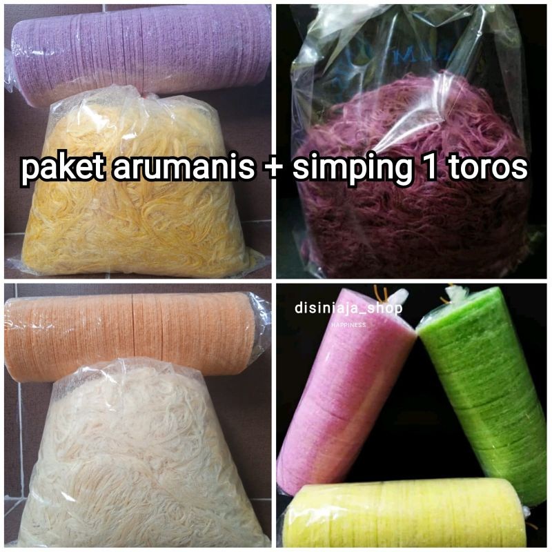 

(PAKET) arumanis dan simping 1 toros /rambut nenek/arbanat/arum manis/aromanis karakter/gulali