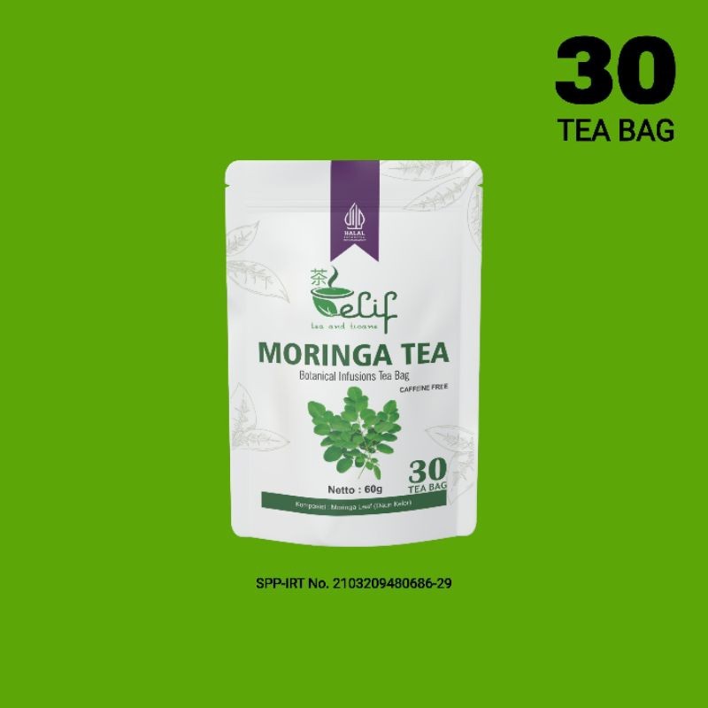 

ELIF TEA AND TISANE Moringa Tea Teh Daun Kelor 30 Tea Bag
