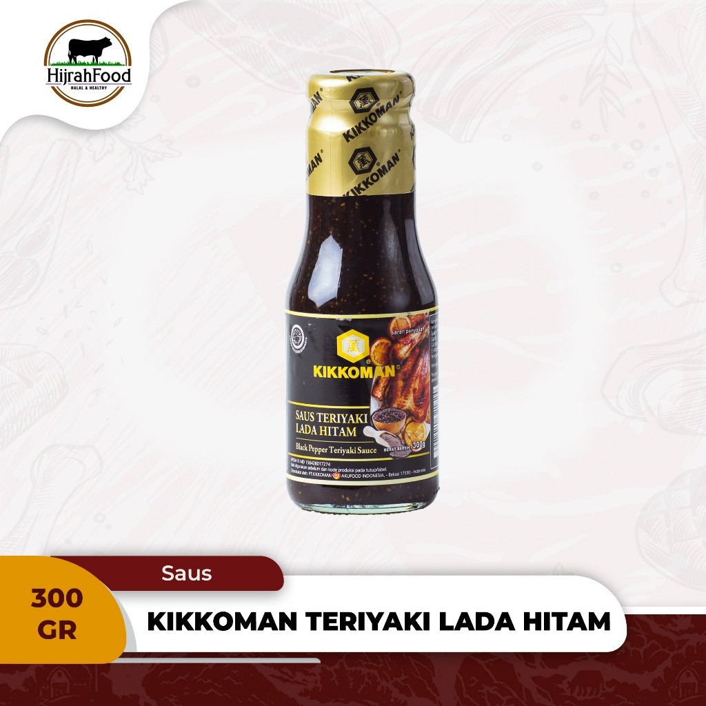 

Kikkoman Black Pepper Teriyaki Sauce Saus Teriyaki Lada Hitam Halal 300gr